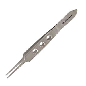 Pinzas para vendaje ocular con punta cruzada serrada de 0.7 mm, 9 cm de longitud, certificación CE, de alta calidad, para uso médico y clínico, manuales - Product Image 3