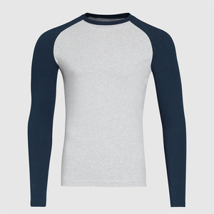 เสื้อยืดแขนยาวคอกลมผู้ชายขายส่ง ผู้ผลิต OEM เสื้อยืดวิ่ง เสื้อยืดออกกำลังกาย เสื้อยืดสำหรับออกกำลังกาย - Product Image 3