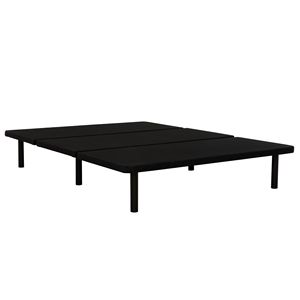 Black Twin Size Upholstered Platform <b>Bed</b> Frame <b>Space</b>-<b>Saving</b> Solution for Bedrooms Guest Rooms Apartments Dorms - Product Image 2