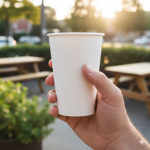 Single Wall PE <b>Paper</b> Compostable Disposable Eco-Friendly <b>Cup</b> with Custom Logo Option for Coffee & Tea Use - Product Image 4