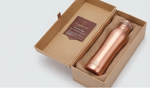 Minimalist Plain Copper <b>Bottle</b> Premium Quality Sleek Design Durable Flask Elegant Hydration Solution For Modern Living - Product Image 5