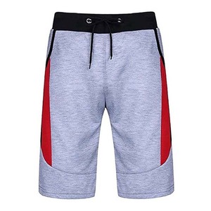 Shorts Bermuda en Coton Gris Uni pour Homme, Taille Élastique, Coupe Décontractée, Respirant, Tricoté, Idéal pour l'Été et le Sport - Product Image 2