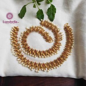 Floral Matte Wedding Payal-Fashion Body Jewelry - Product Image 1