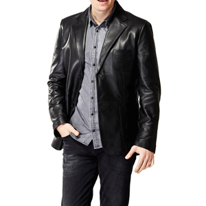 Men <b>Leather</b> Coat Modern Style Casual Outerwear Men <b>Leather</b> Coat Belt Style <b>Long</b> <b>Leather</b> <b>Jacket</b> Men <b>Leather</b> Coat - Product Image 1
