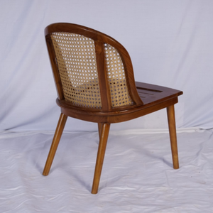 Chaise de salle à manger élégante et décontractée avec revêtement en velours capitonné et structure en bois au design minimaliste pour l'ameublement de la maison - Product Image 3