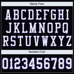 Camiseta de Fútbol Personalizada de Malla Transpirable en Negro, Blanco y Morado, de Secado Rápido y Ligera para Equipos Deportivos - Product Image 4