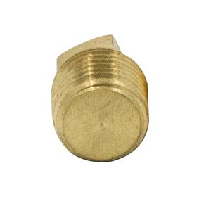 Conexión de latón para tubería, tapón cuadrado sólido, macho NPT de 1/4" (AOL-02) - Product Image 3