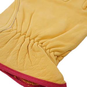 Gants de travail et de sécurité en cuir de chèvre grainé de qualité AB pour le jardinage et la conduite - Product Image 3