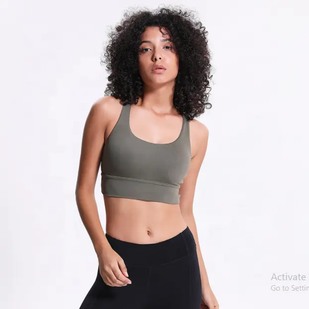 Bán Buôn Ahh Đồng Bằng Phụ Nữ Đồ Lót Sexy Bra Cực Đẩy Lên Hoạt Động Workout Yoga Thể Thao Áo Ngực Khuôn Cup Underwear Set