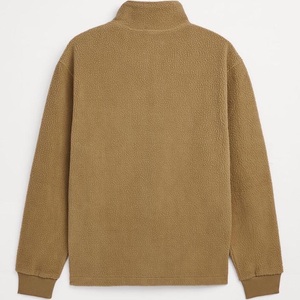 Nouveau design – Sweat-shirt chaud en sherpa avec demi-fermeture éclair, col montant, capuche et poche poitrine – Idéal pour l'hiver - Product Image 3