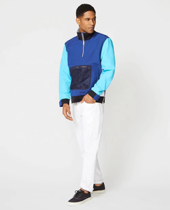 Wholesale Training&jogging Wear Men Custom Design Windbreaker Jackets Colorblock Windbreakers Jackets - Product Image 6