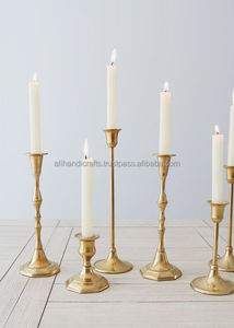 <b>Bulk</b> Order Vintage Style Metal <b>Candle</b> Stand Solid Brass & Cast Aluminum Tabletop <b>Candle</b> Holder Exporter Moradabad India - Product Image 6