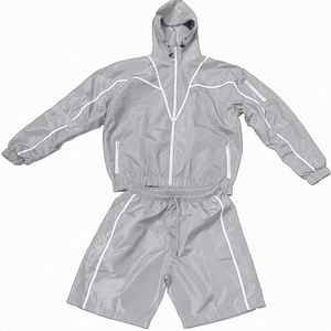Ensemble veste et short de sport imperméable coupe-vent en nylon pour activités de plein air, tenue de sport streetwear d'été - Product Image 6