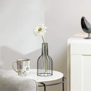 Modern Coastal Design Handmade Iron Floor Flower <b>Vase</b> for Bedroom Home Decor - Product Image 3