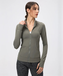 Wholesale Autumn Breathable Eco-Friendly Sports Fitness <b>Yoga</b> <b>Jackets</b> For Women OEM Customizable High Quality <b>Yoga</b> <b>Jackets</b> - Product Image 1
