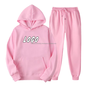 Custom Logo Printed Winter Mens Tracksuit Set Sportswear Jogger Hoodies 2 Piece Sweat Suit Hoodie and <b>Pant</b> Set - Product Image 1