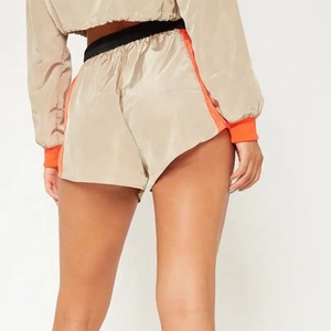 High Quality Custom Women's Windbreaker Short Set New Design Streetwear Windbreaker <b>Tracksuit</b> Shorts Set - Product Image 4