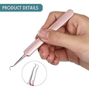 แหนบกำจัดสิวหัวดำแบบมืออาชีพ แหนบเข็มกำจัดสิว แหนบปลายโค้ง แหนบกำจัดสิวหัวดำและสิวหัวขาว - Product Image 3