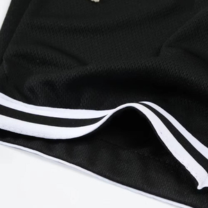 Shorts de basketball pour hommes en toile, style streetwear, pour la gym et l'entraînement, avec logo personnalisé, taille élastique, 100% polyester, vente en gros - Product Image 5