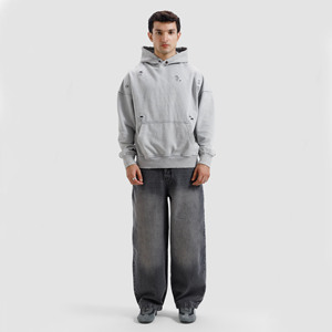 Sweat à capuche décontracté pour homme en molleton 100 % coton, imprimé par transfert thermique, avec poche, style hip-hop, tissu respirant, vente en gros - Product Image 1