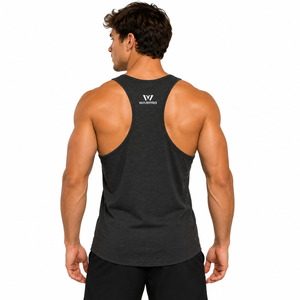 2026 Custom Men's Athletic Tank Top Sleeveless Gym Shirt Quick Dry Moisture Wicking <b>Stringer</b> <b>Vest</b> Bodybuilding Fitness Running - Product Image 4