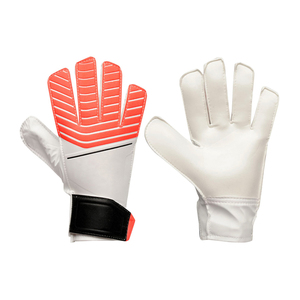 Gants de gardien de but de football personnalisés en cuir PU à doigts complets, imprimés en silicone, antidérapants, respirants, avec sangle de poignet réglable et crochet - Product Image 1
