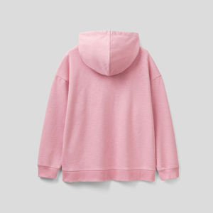 Sweat-shirt à capuche oversize pour femme LOVENA WEAR, 100% coton tricoté, rose uni, hiver, décontracté, anti-rides, anti-bouloches - Product Image 2