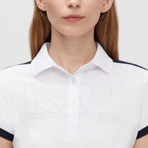 เสื้อกอล์ฟผู้หญิงทรงพอดีตัว สัมผัสนุ่มสบาย ลุคสบายๆ แบบวอช พร้อมกระดุมติดหน้าอก เหมาะสำหรับการฝึกซ้อมกีฬาและการใช้งานในชีวิตประจำวัน - Product Image 5