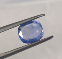 Zafiro azul acolchado natural de 3.00 ct, 9.5X8X3.5 mm, zafiro azul suelto para la fabricación de joyas