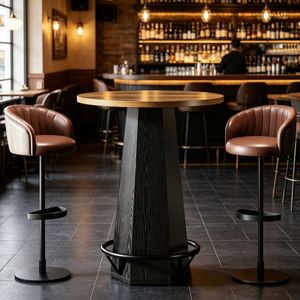 Tavolo da Bar Moderno Minimalista in Legno per Casa, Feste, Hotel e Spazi Esterni - Product Image 4