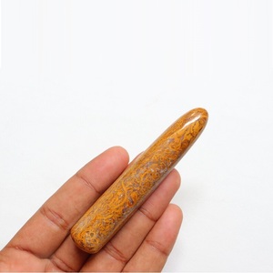 แท่งคริสตัลแจสเปอร์มารีอามธรรมชาติ ชักราลูเม่ สำหรับงานเขียนแบบอักษรวิจิตร ขัดเงา ใช้บำบัดรักษา นวดตัว รีกิ ทำสมาธิ และเสริมฮวงจุ้ย - Product Image 4