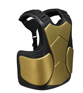 Protector de Pecho Deportivo PROFIT SPORTS de PU Dorado con Forro de Malla Negra, Diseño Duradero para Boxeo, Unisex - Product Image 2