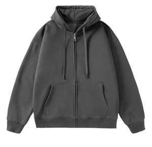 Sudadera con Capucha Casual para Hombre, Modelo Lennox, 100% Algodón, Gruesa, Color Sólido, con Cierre, Invierno, Ecológica, Resistente al Viento, 350g, con Capucha - Product Image 1