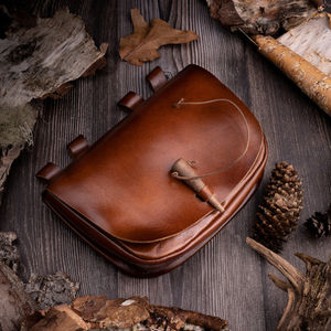 Pochette en cuir médiévale vintage, accessoire de costume pour reconstitution historique, sac à bandoulière en cuir d'inspiration médiévale - Product Image 2