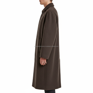 Abrigo Largo para Hombre, Color Marrón, Impermeable, Personalizado, OEM, Venta al Por Mayor - Product Image 4