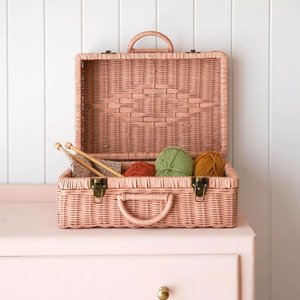 Maletas de mimbre hechas a mano, equipaje grande con asa, excelente calidad, marca privada, tamaño personalizado - Product Image 3