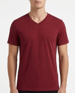 Camiseta Deportiva de Manga Corta con Cuello en V para Hombre, de Secado Rápido, Transpirable, que Absorbe la Humedad, Corte Regular, Informal - Product Image 4