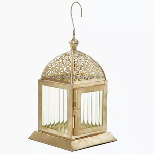 metal Candle Lantern Factory Hot Sell Home Ramadan Decorations Hanging Glass Candle Christmas - Product Image 5