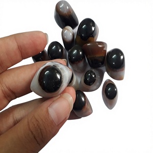 Vente en gros de pierres précieuses naturelles, yeux de Shiva, agate polie, artisanat spirituel du Gujarat, KAMALAGATE.COM, pierre semi-précieuse - Product Image 1