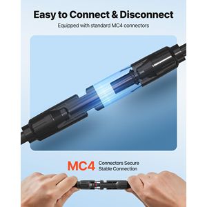 Cavo di Prolunga per Pannello Solare da 30 Metri, 10 AWG, con Guaina Protettiva Ignifuga, Connettori Femmina e Maschio, Cavi e Assemblaggi di Cavi - Product Image 6