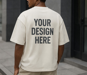 T-shirt surdimensionné de qualité supérieure, coupe ample, imprimé sur mesure, en coton, streetwear pour hommes, fabrication OEM - Product Image 2