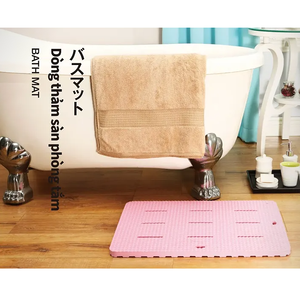 OEM/Wholesale supplier DONGHANG Brand Eco-Friendly wave pattern EVA bathmat from Vietnam, anti slip, odorless water proof - Product Image 2