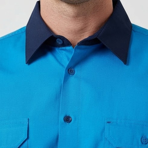 Camisa de Trabajo Reflectante de Alta Visibilidad con Logotipo Personalizado, Transpirable, de Secado Rápido, Manga Larga, para Hombre, con Bolsillos Delanteros, Certificación CE - Product Image 6
