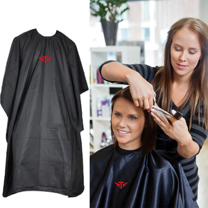 Cape de Salon Noire Personnalisable avec Logo, en Polyester, pour Coiffure Professionnelle, Cape de Barbier pour Coupe de Cheveux - Product Image 6