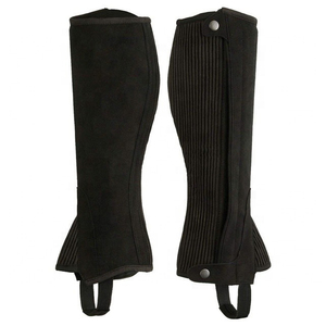 Genuine Cowhide Leather Unisex Half <b>Chaps</b> Custom Demanded Horse Racing Equestrian <b>Chaps</b> Durable for Men and Women <b>Riding</b> wear - Product Image 4