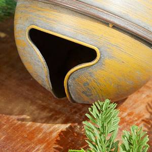 Campana de Metal Vintage Moderna para Navidad, Adorno Rústico Dorado de Gran Tamaño, Campana Colgante para Decoración de Árbol de Navidad, Decoración Navideña para el Hogar - Product Image 5