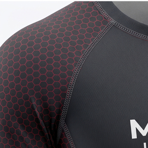 Custom Logo Unisex Short Rash Guard Swimwear Eco-Friendly 100% Cotton Quick Dry UPF 50+ <b>Compression</b> Shirts BJJ MMA Grappling - Product Image 6