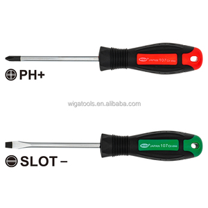 Destornillador Magnético Ranurado de Precisión [WIGA] de Grado Industrial y para Bricolaje, Acero CR-MO Cromado, Mango de PPR+TPR, Diseño Duradero - Product Image 4