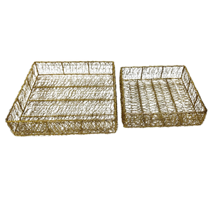 Plateau de service en laiton de style antique, finition dorée polie, idéal pour la maison, centre de table, vaisselle, assiettes, services de table. - Product Image 5