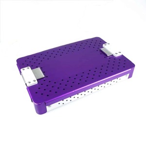Boîte à instruments pour autoclave, conteneur de stérilisation en aluminium anodisé de haute qualité, plateau d'insertion en silicone - Product Image 5